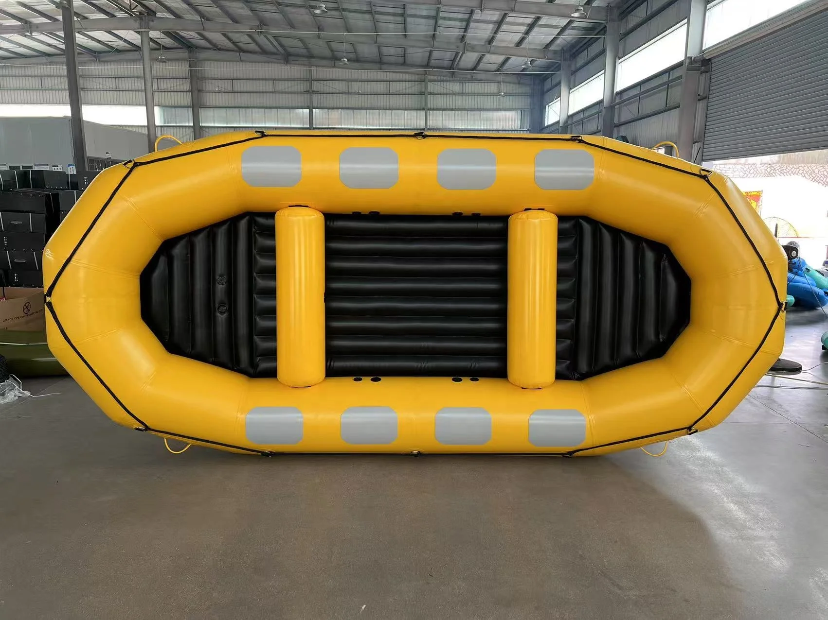 2026 China 14ft Durable Pvc Tpu Rowing NRS Self Bailing Rafting Boats in White Water River