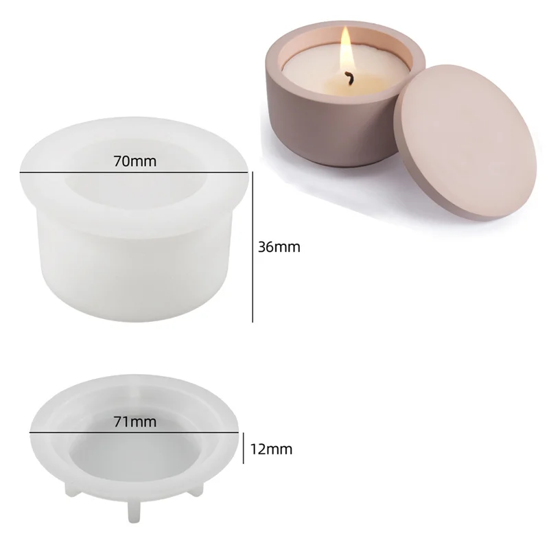 

Силиконовая форма для подсвечников, гипсовых и полимерных изделий, цветочных горшков, коробок для хранения, для домашнего декора