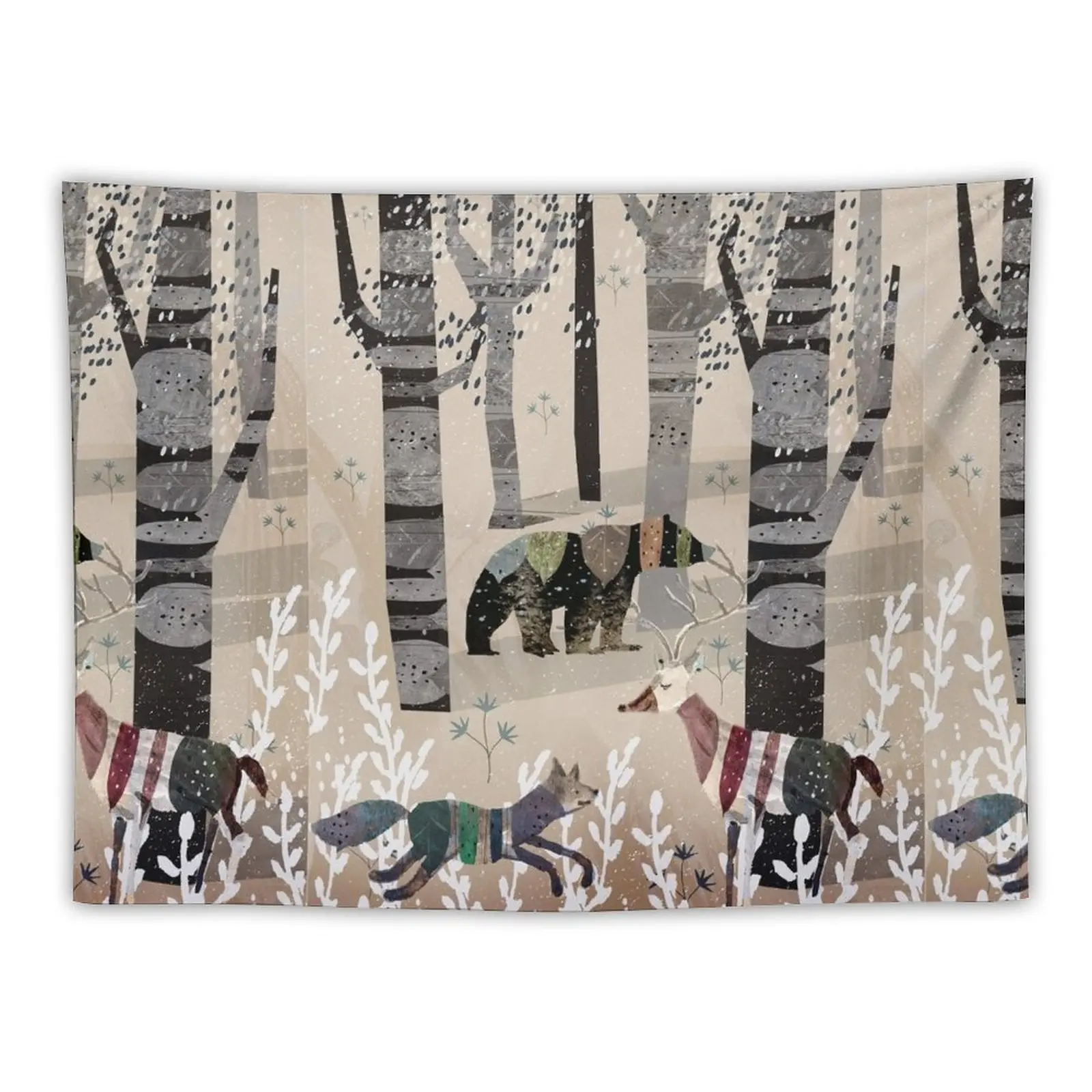 New Forest In Sweater Tapestry Bed Room Decoration Wall Decoration