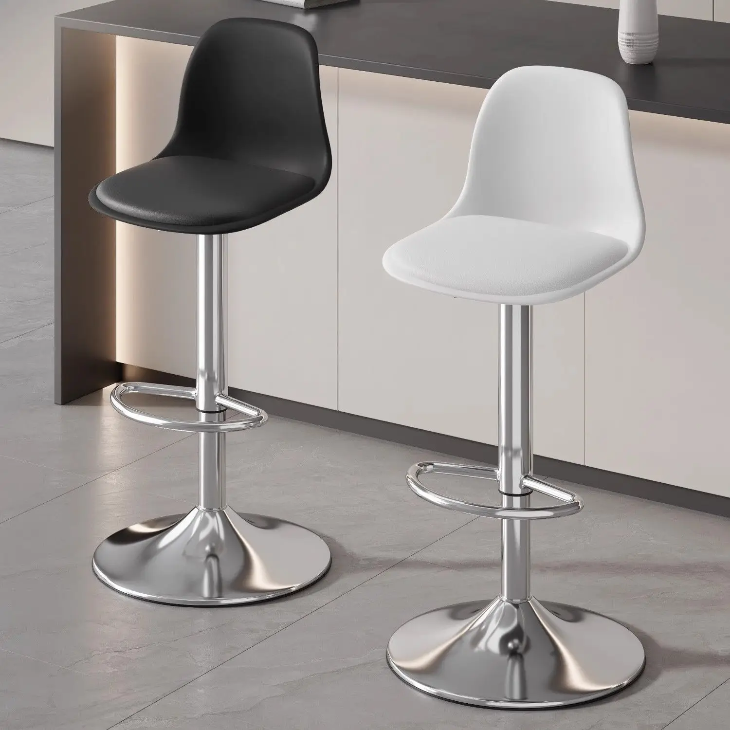 Elegante e moderno sedia da bar schienale regolabile in altezza sedia da bar tradizionale casinò interni Bancos Para Barra mobili da cucina