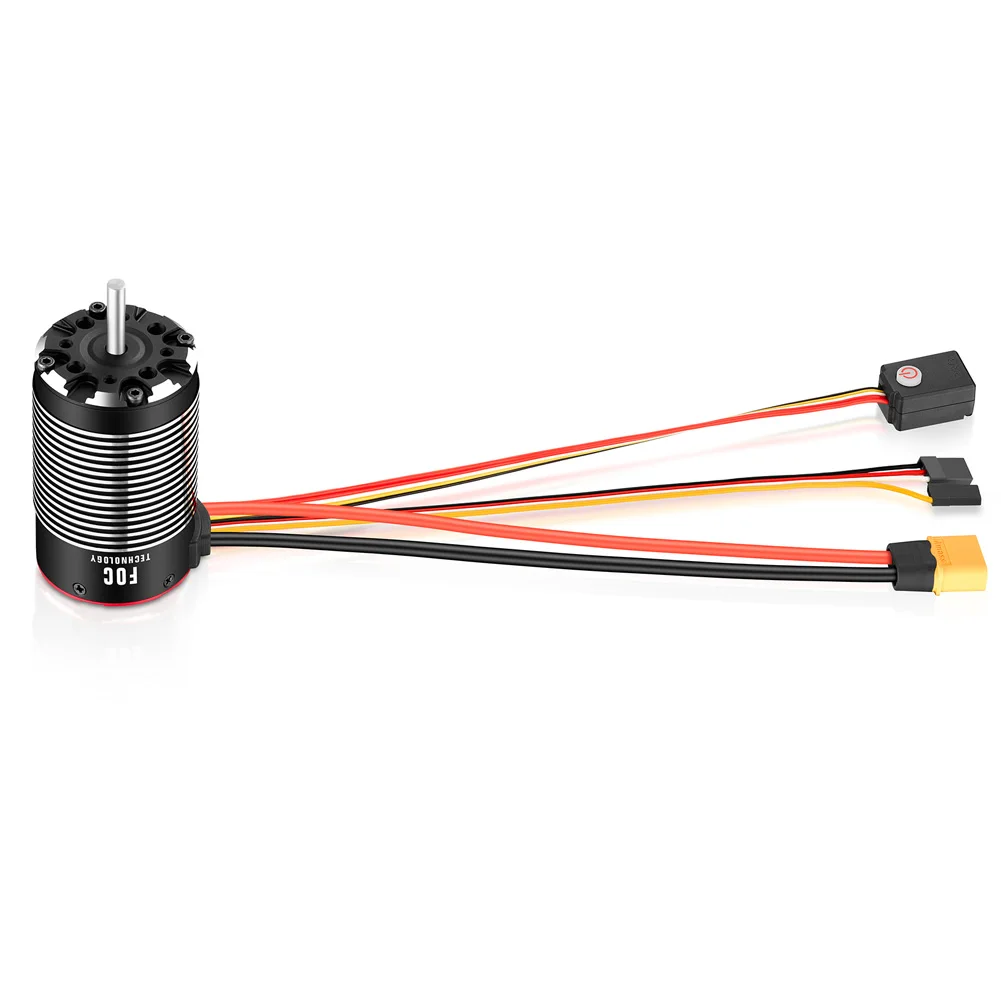 HOBBYWING QUICRUN Fusion 8IGHT 2-IN-1 80A 2300KV محرك مستشعر بدون فرشاة ESC متكامل لـ 1/8 RC Car Rock Crawler