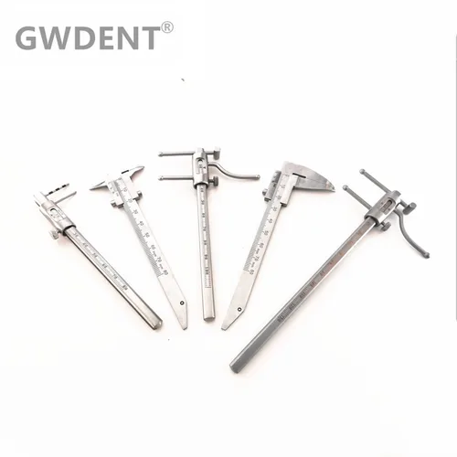 Calibrador deslizante de ortodoncia Dental, indicador de barbilla, medidor de medición de implante Dental, regla de calibre, herramienta de instrumento de odontología