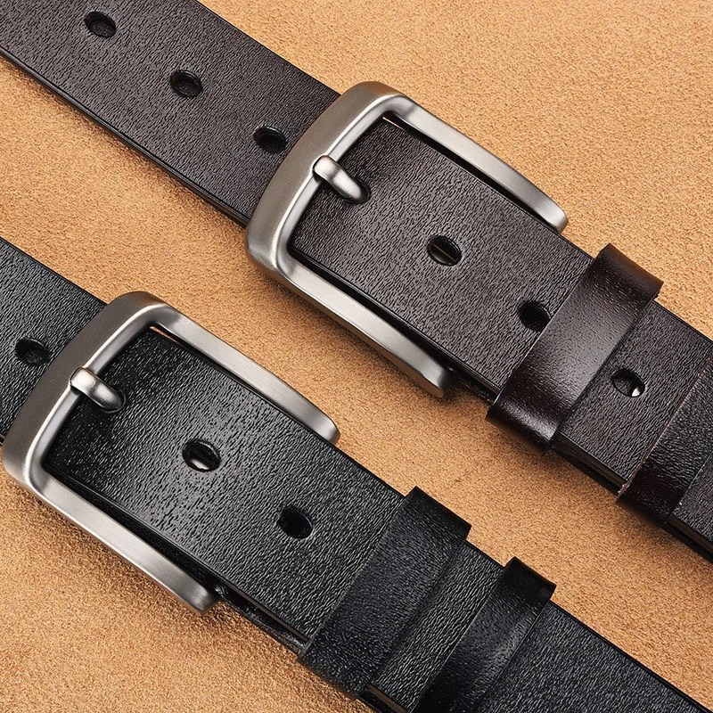Guter und Günstiger Herren Retro-Dornschließen-Gürtel Geeignet für Formelle Anlässe Hohe Kosteneffizienz Casual Anzug-Hosen-Gürtel Design – Detail 3