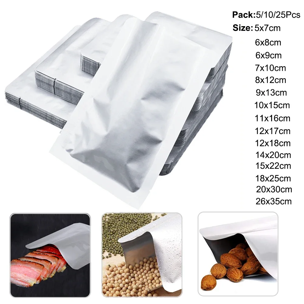100~200 PCS Aluminized Packaging Bags for Food Storage, Heat Sealable Bags Storage Bags for Food, Coffee Beans, Tea, Grains, Etc
