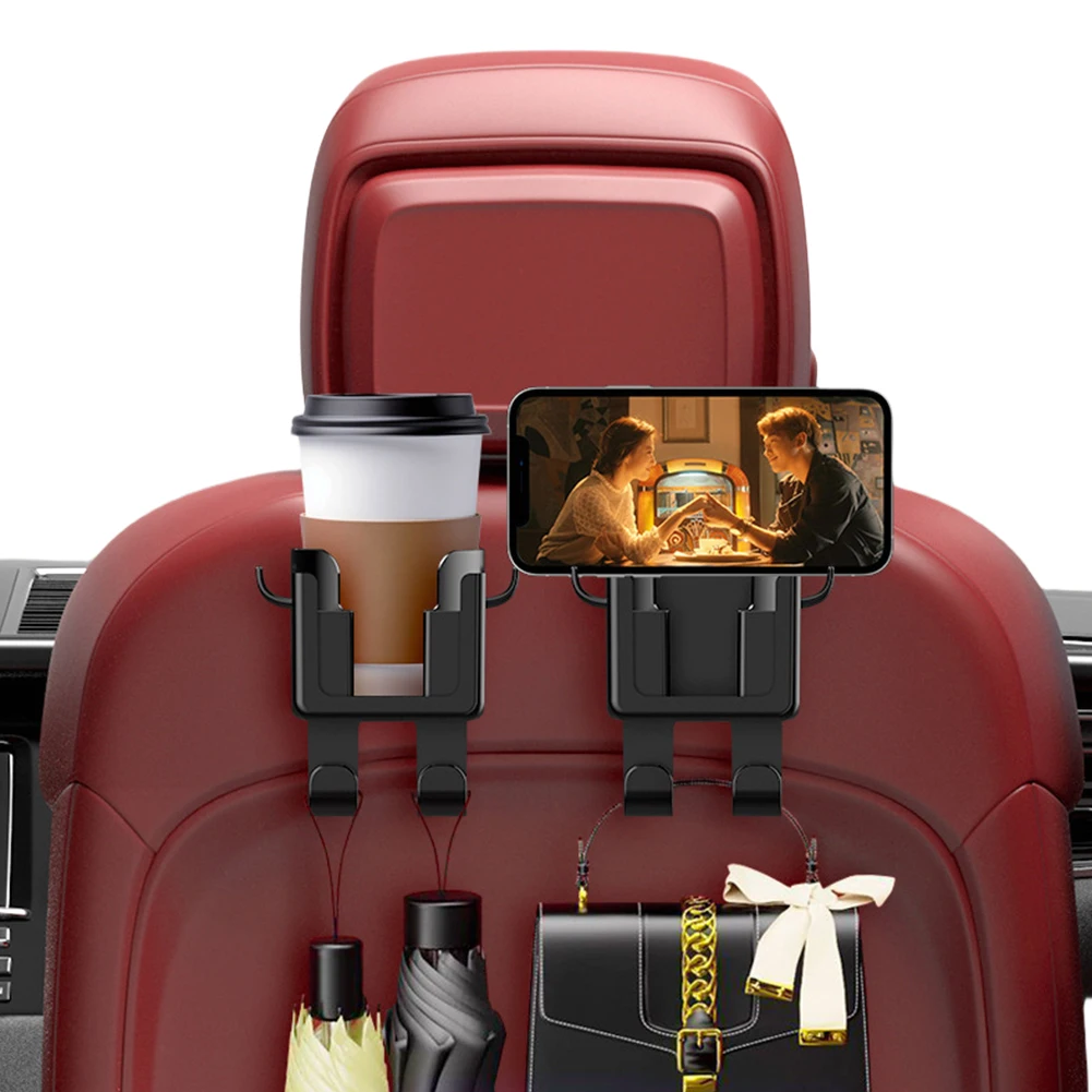 

3 в 1, автоматический крючок на заднее сиденье, держатель для телефона, подставка, крючок для подвешивания спинки автомобильного сиденья, крючок для подголовника, вешалка, аксессуары для салона автомобиля