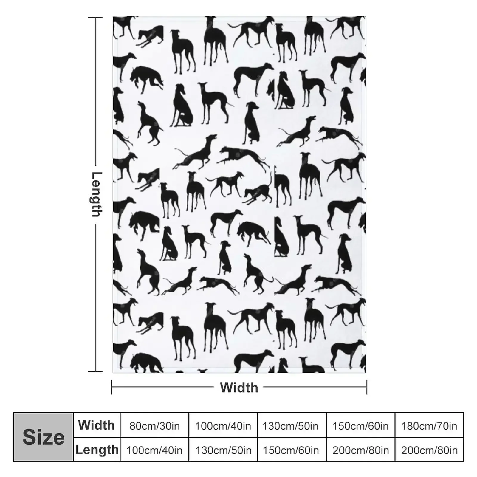 Beautiful Greyhound semaphore with hand drawn Throw Blanket wednesday sofa bed Flannel Fabric Giant Sofa Warm for sofa Blankets