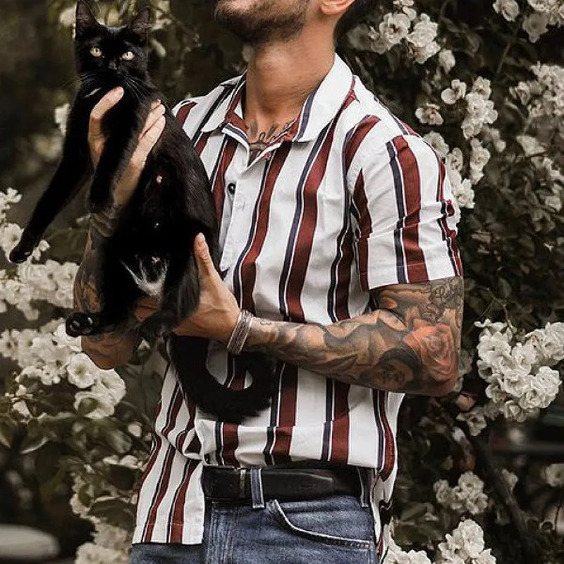 Summer Casual Slim Fit Yellow Striped Youth irt ort Sve Collared PU Leather Baby Girl's Thin Non-fading Resistant