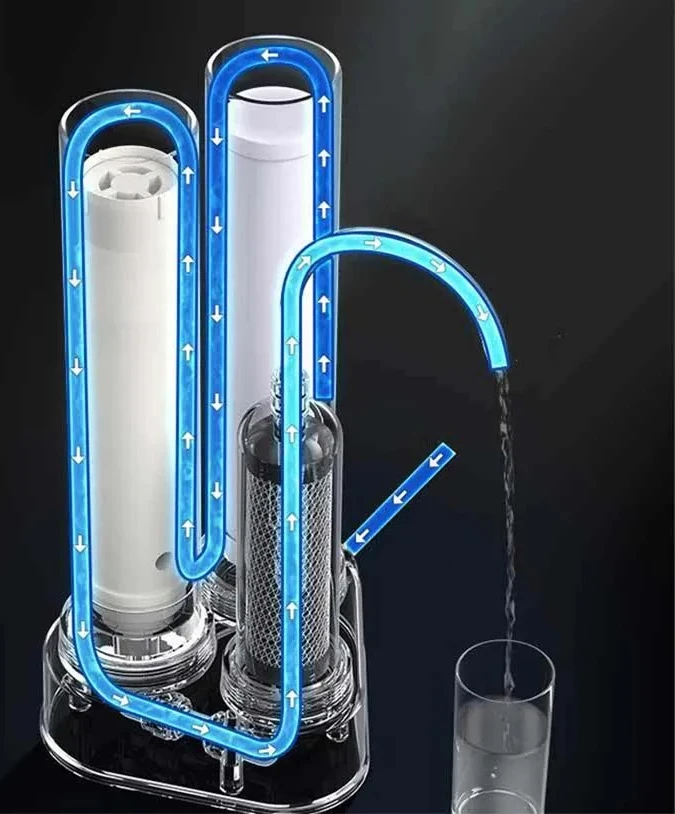 

304 stainless steel ultrafiltration water purifier: kitchen direct drinking desktop filter