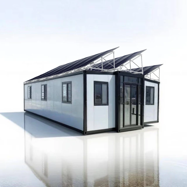 Custom Expandable Container House High Efficiency Solar Panels Fast Assembly Prefab Home for Bedroom Living Room Villa