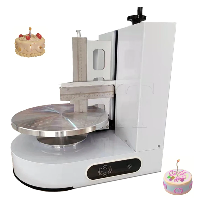 

Automatic Birthday Cake Cream Coating Filling Machine Cakes Cream Butter Spreading Daubing Icing Maker