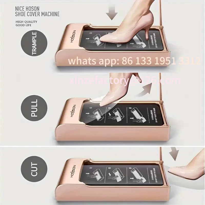 

Customizable Automatic Household Foot Stepping Disposable Shoe Film Machine Office Automatic Foot