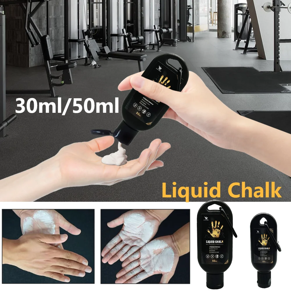 30/50ml Sports Liquid Chalk Magnesium Powder Fitness Weight Lifting Non-slip Cream Grip Weight Lifting Climbing Gym Sports men