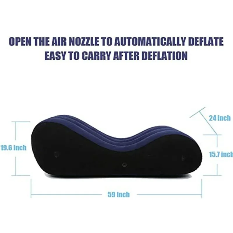 Multi-positions Pillow Cushion Inflatable Sofa Bed For Adults Neck Travel Pillows Pvc Furniture Home Cushions S Shape Air