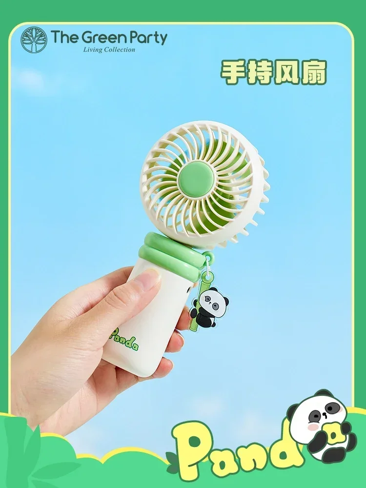 

Panda series mini fan for couples, travel handheld office dormitory desktop fan