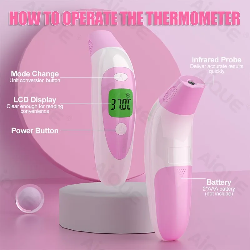 YASEE Ear Frontal  Medical Thermometer Fast Fever Clinical  Digital Febril  Baby Monitoring Contact Corporal At Home 