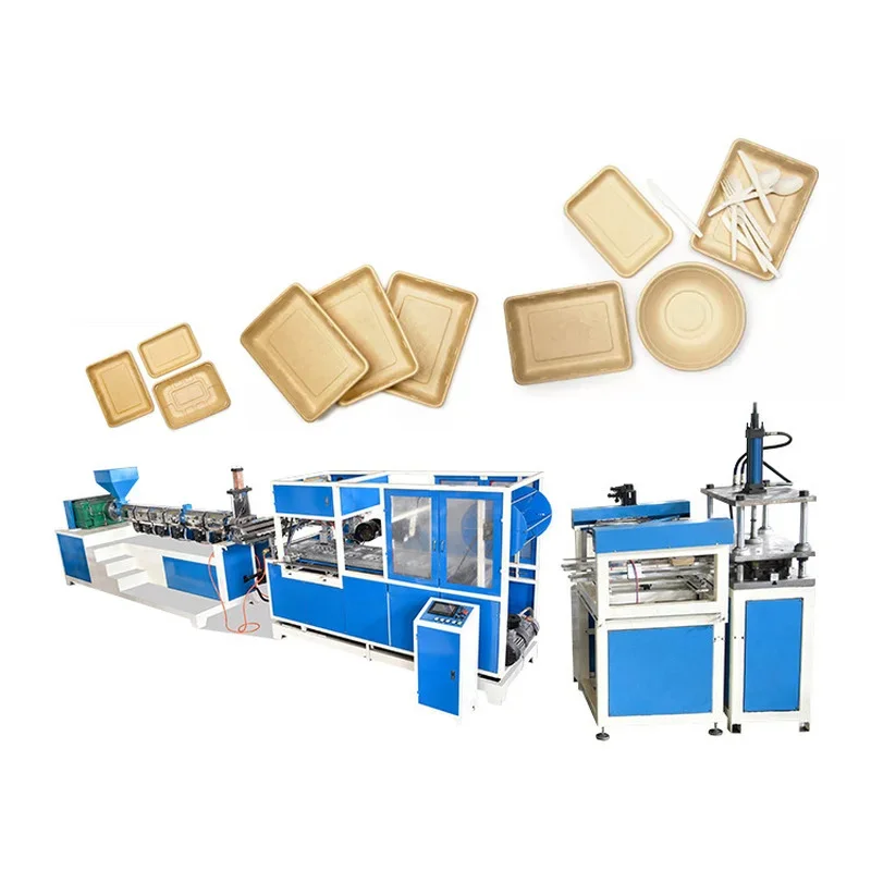 Biodegradable Rice Straw Tableware Machine Rice Husk Tableware Machine Disposable Plastic Lunch Box Machine Low Price