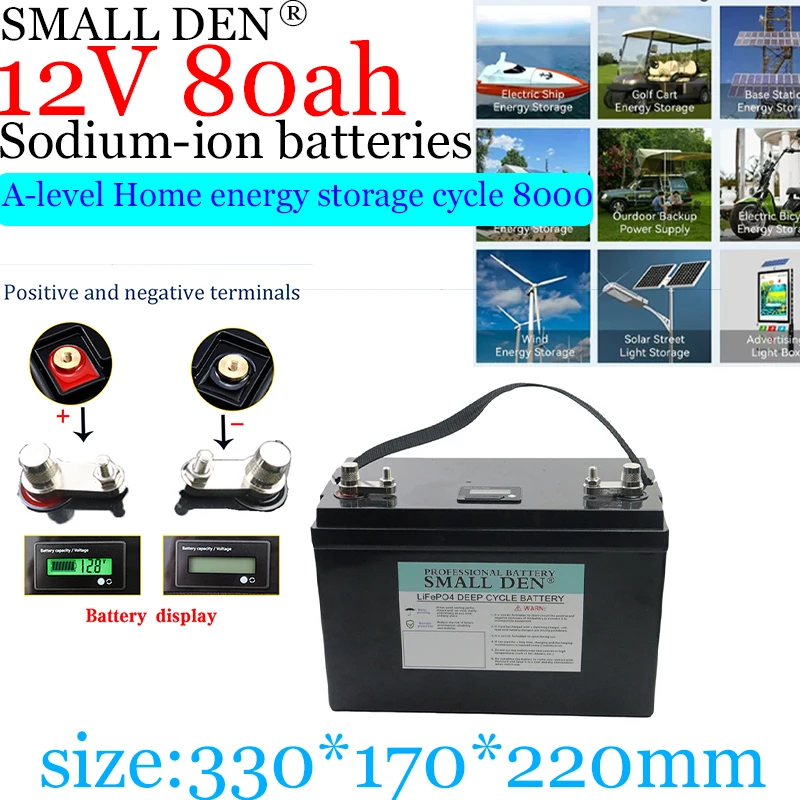 New 12V 80Ah Sodium…