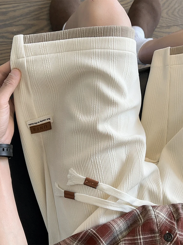 

Ice Silk Men's orts Summer Casual Loose Straight Leg Breathable Comfortable Faion Brand Qui Dry Lightweight Thin Sle