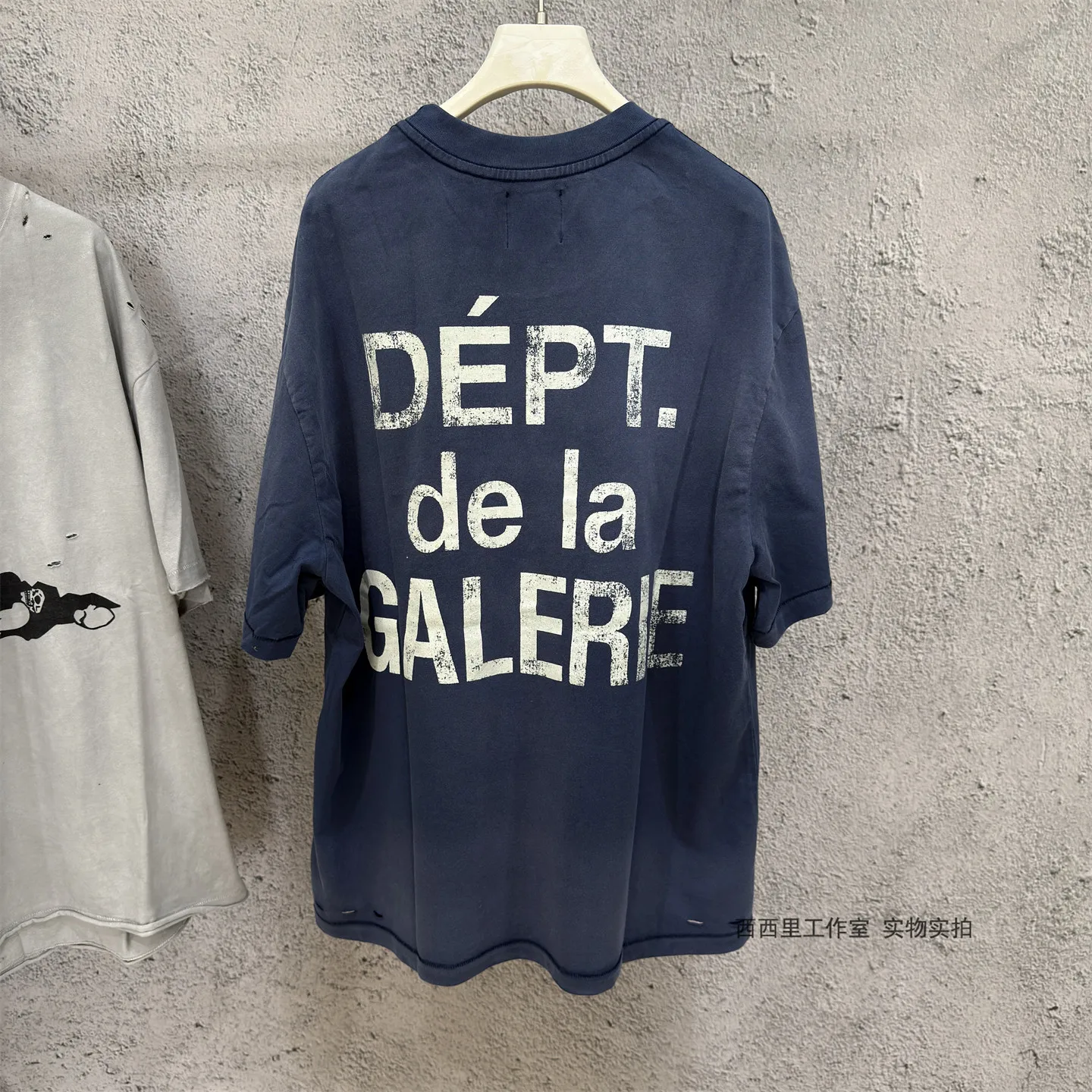 GALLERY DEPT South Coast Limited Short Sleeve Casual Retro Old Loose Wash Pure Cotton Ripped T-Shirt