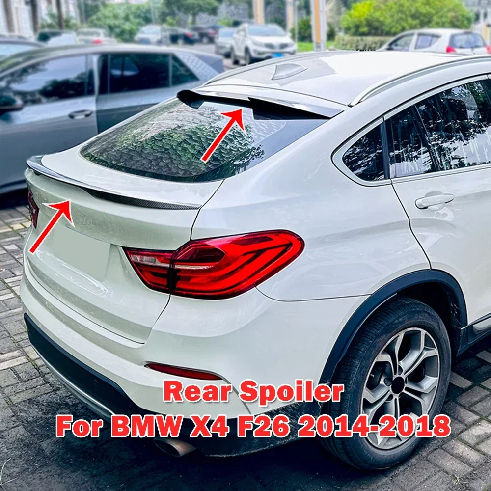 

Задний спойлер автомобиля, крыло на крышу, аксессуары для BMW X4 F26 2014-2018, задняя крышка багажника, MP-стиль, хвостовое крыло, разделитель губ, комплект кузова, тюнинг