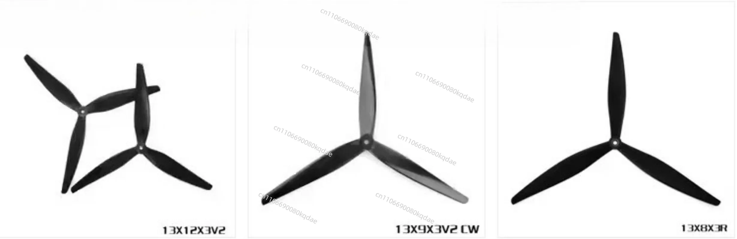 Multi‑Size CW‑CCW Propeller Set,11‑13 Inch, 2‑3‑Blade Fiber‑Nylon Hobby‑Project Power‑Drive Hardware Accessory