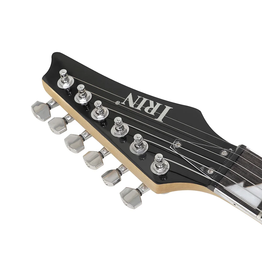 Irin 6 Snaren 24 Frets Elektrische Gitaar Esdoorn Body Hals Elektrische Gitaar Guitarra Met Amp Plectrums Gitaaronderdelen En Accessoires