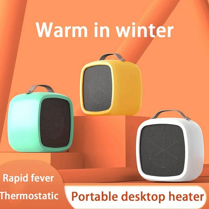 Small Space Heater Fast Heating Desktop Warm Air Heater Indoor Office Home Heating Fan EU Plug