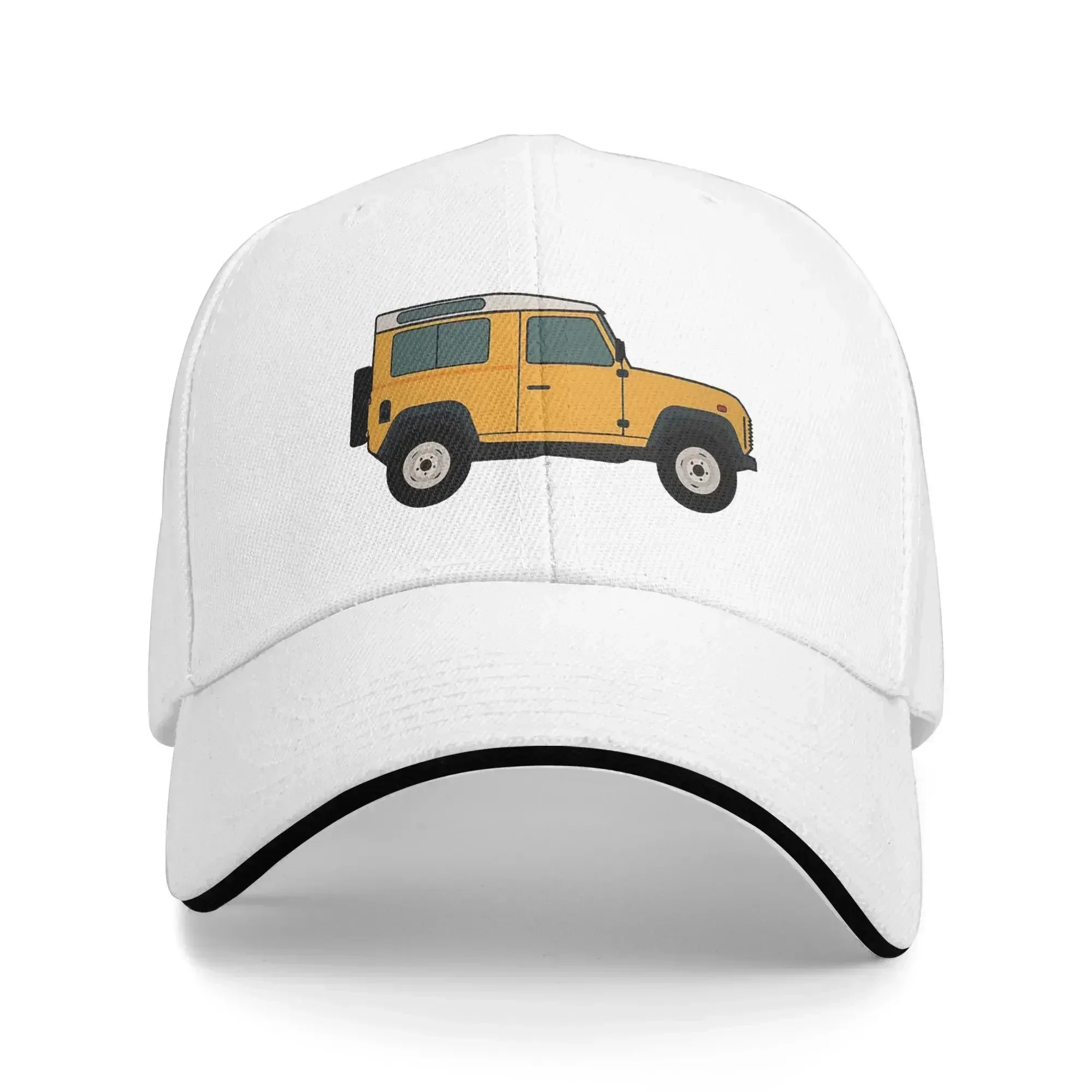 Yellow Defender off-road vehicle Cap Fashion Casual Baseball Caps Adjustable Hat Hip Hop Summer Unisex Baseball Hats