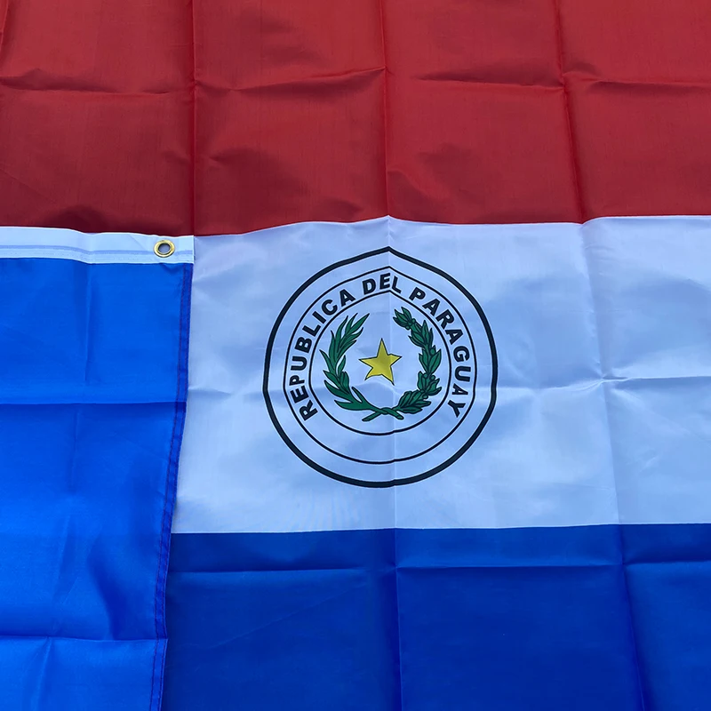 aerlxemrbrae flag   Paraguay flag Banner  90*150cm Hanging Paraguay National flag