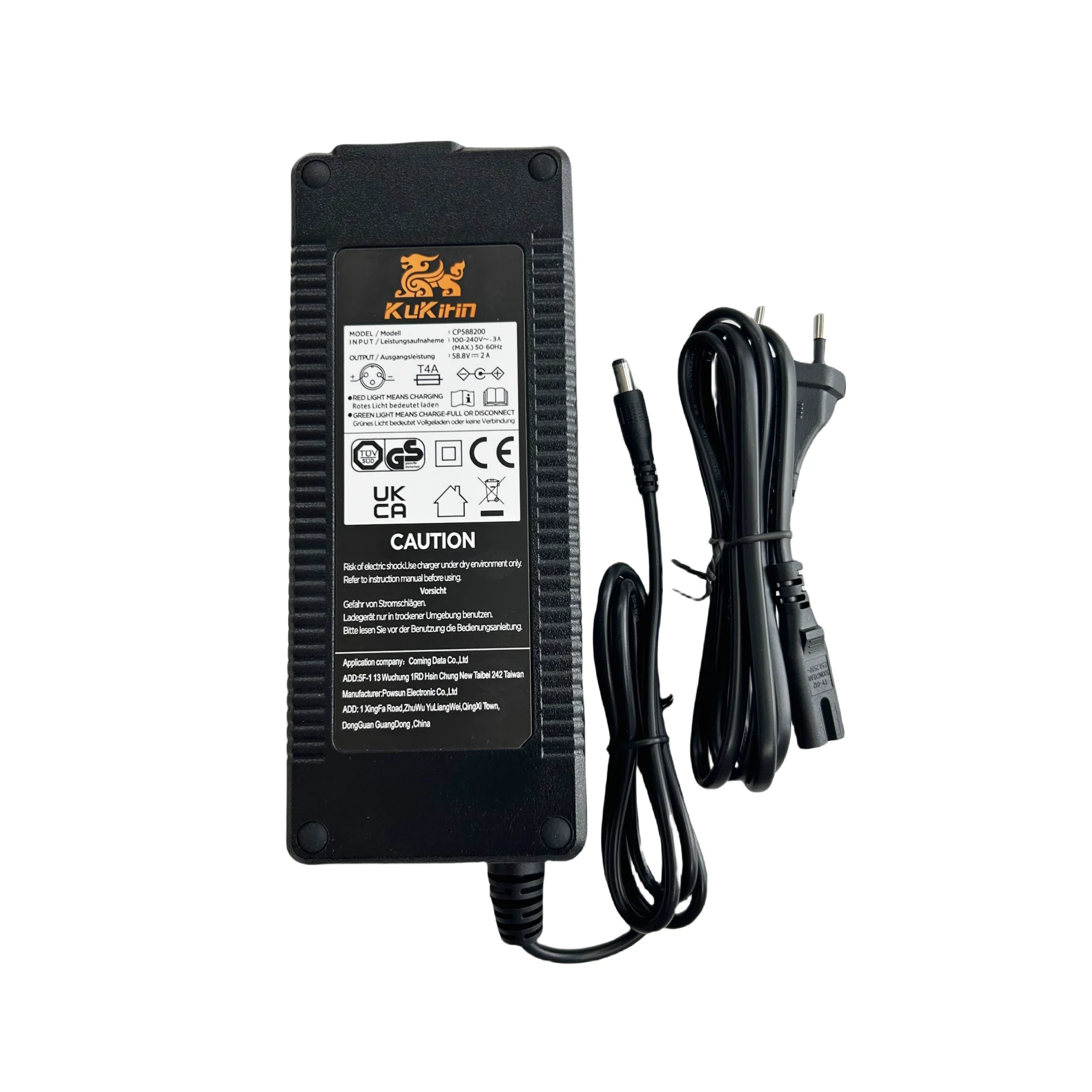 Original Kugoo Kukirin G3 58.8V 2.0A Lithium Charger  Electric Scooter Battery Charger Parts Replacement Accessories