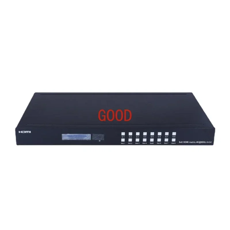 SX-MX11B 8x8 HDMI Matrix 2.0 4K@60hz 18Gbps HDR10 3D support panel buttons, IR remote, RS232, IP control