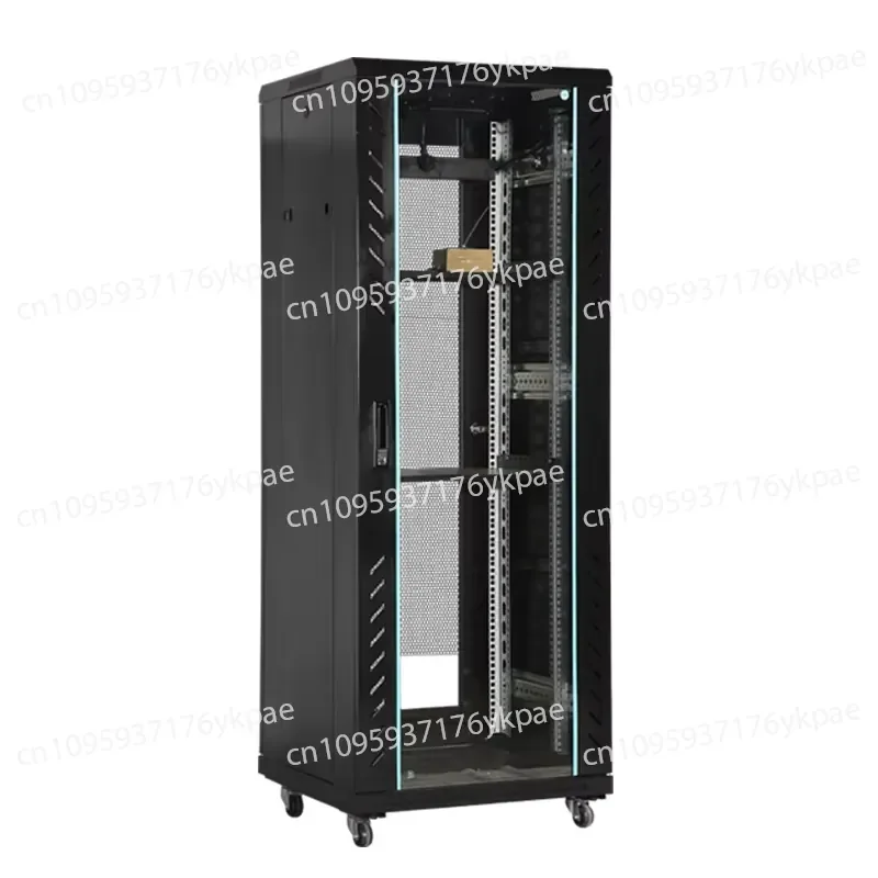 42U Network Cabinet 19-inch Floor-mounted Telecom Server Rack 4U/6U/12U/42U Capacity Data Center Wall