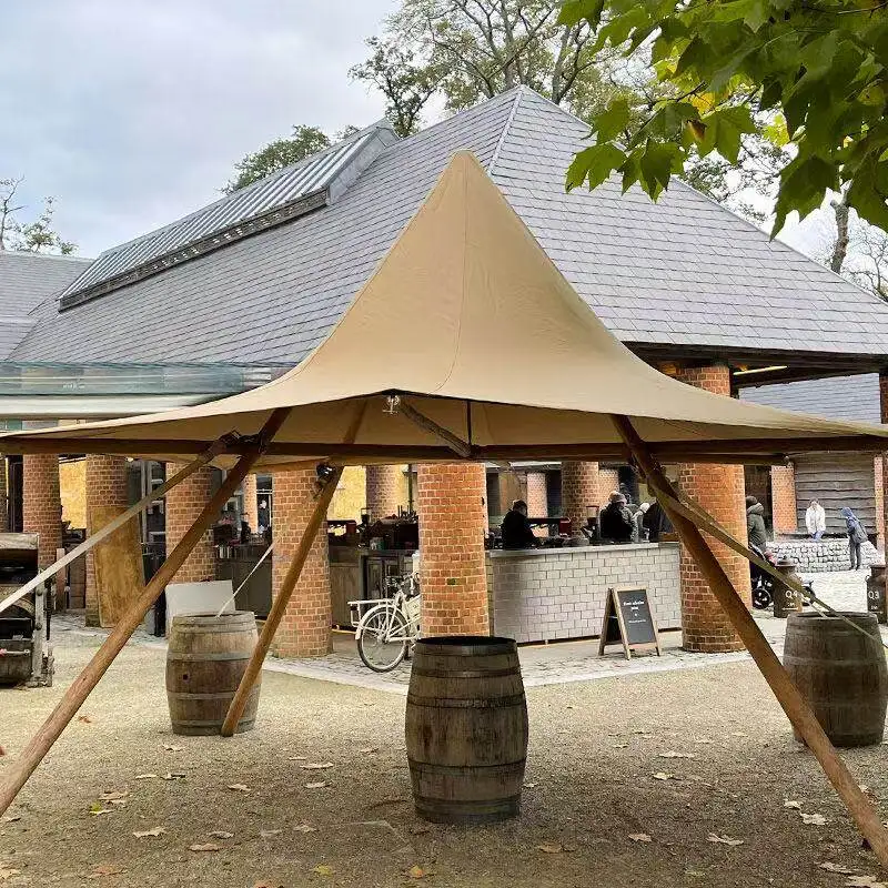 Tent Expand Outdoor camping Thickened rain and sun protection to accommodate 40 people camping Pyramid tent
