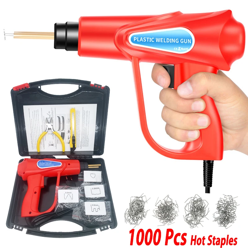 quente grampeador pistola de solda profissional ferro de solda handheld maquina de solda eletrica kit para carro para choques crack reparacao ferramentas kits 01