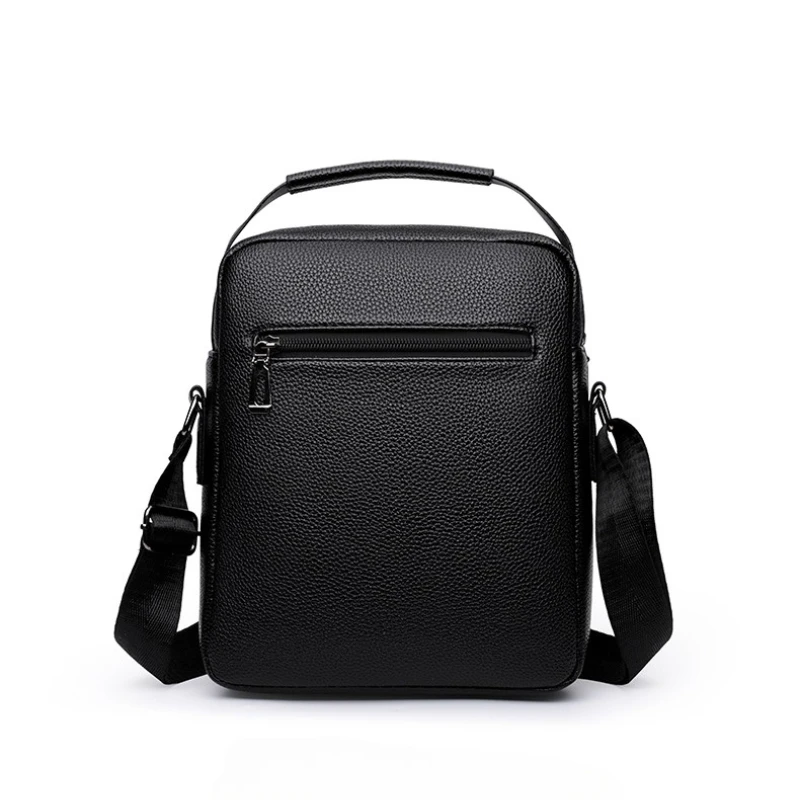 Crossbody Shoulder Bag with Top Handle Multi‑Zipper Pockets Casual Daily Messenger Bag Portable Travel Business Storage Handbag