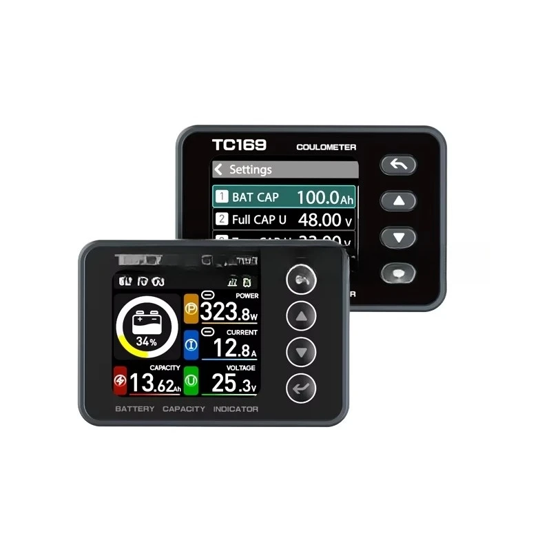 Yixingmicro TC169 عالية الدقة شاشة البطارية الذكية تهمة التفريغ الجهد مؤشر قدرة البطارية متر فاحص