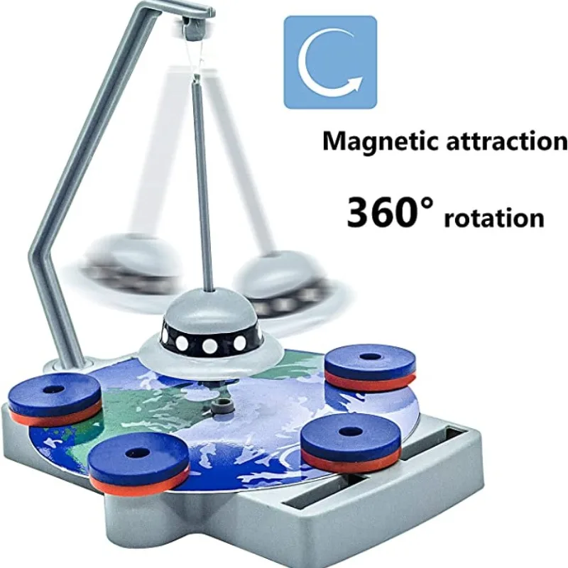 12 in 1 Magnetic Suspension Science Kit Children's Toys STEM Magnetic Science Experiment Magnet Driven Racing Toy Set