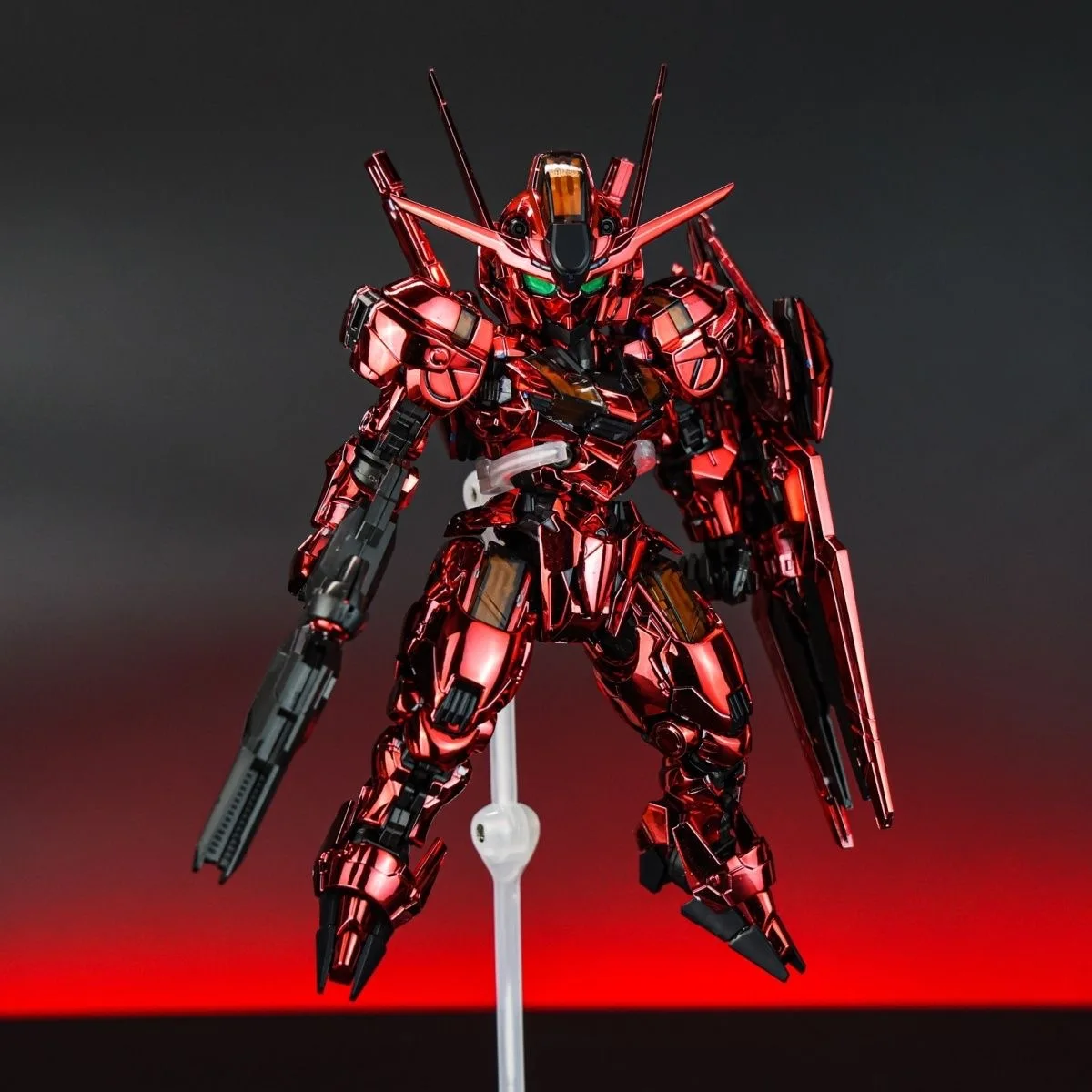 MGSD Aerial Action Figure XVX-016 Electroplating Red Color Anime Figure PVC Model Kit Assembly Robot Toy Movable Gift Decoration