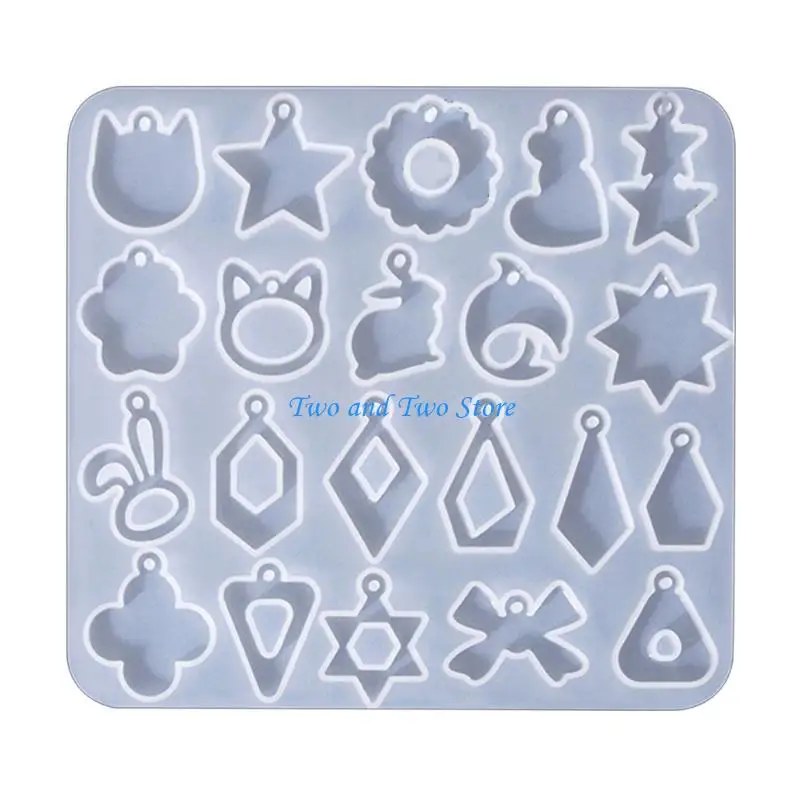 

HX6F Soft Silicone Mold for DIY Droplet Earrings Ear Clip Mould Jewelry Making Tool