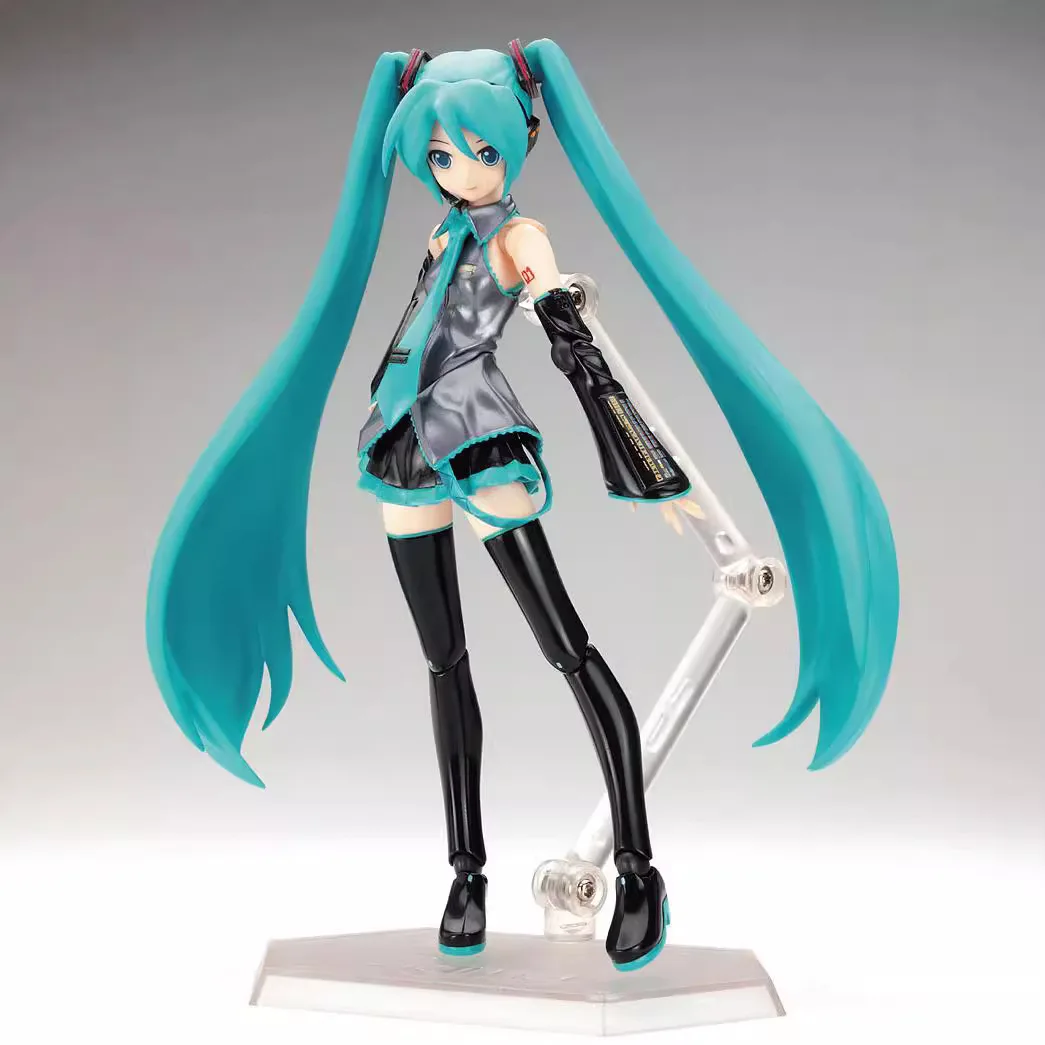 Hatsune Miku figma 014 Action Figure Articulated Hatsune Interchangeable Face Figurine Model