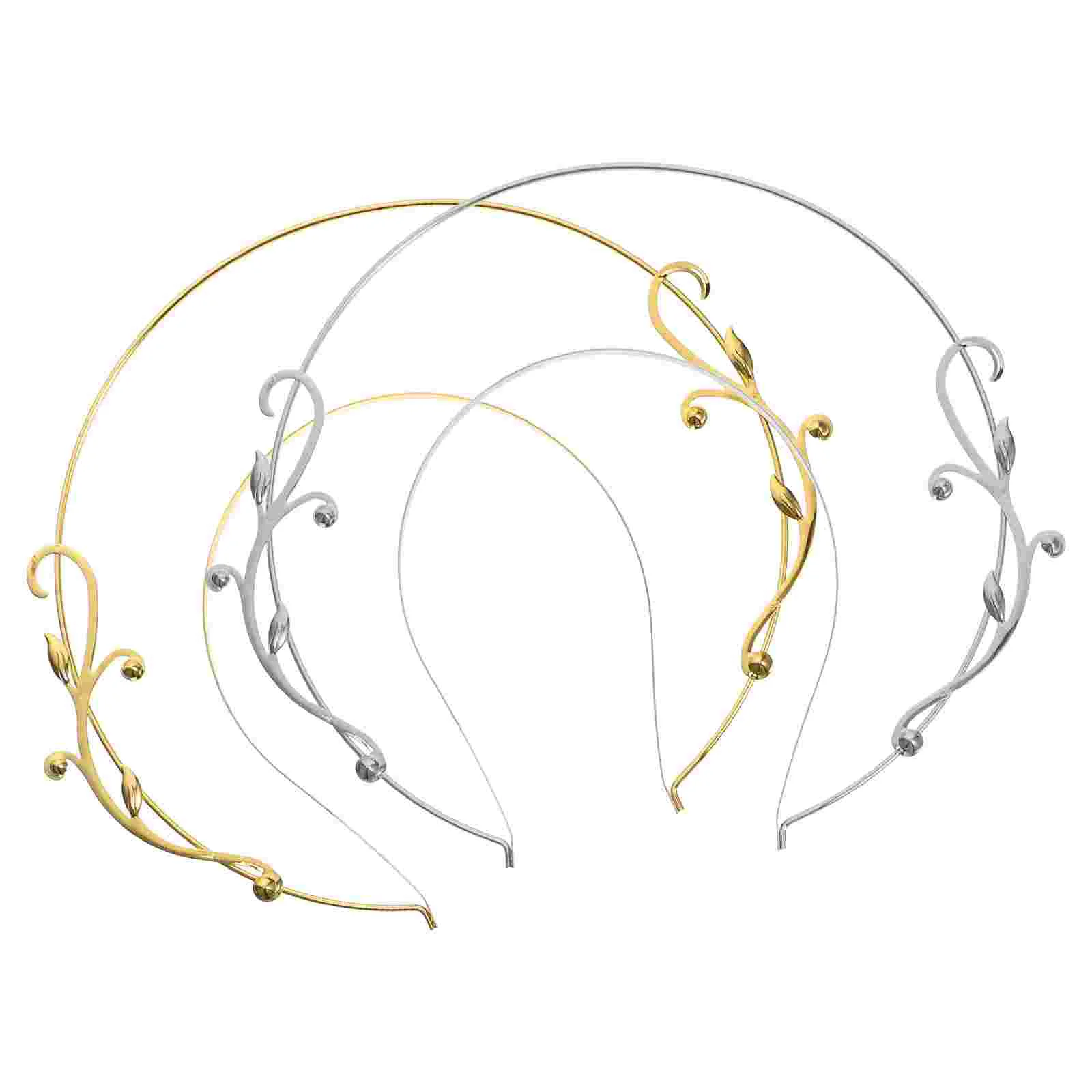 2 uds diadema decoración femenina aleación accesorios para el cabello de boda diadema de moda aros elegantes de Zinc novia