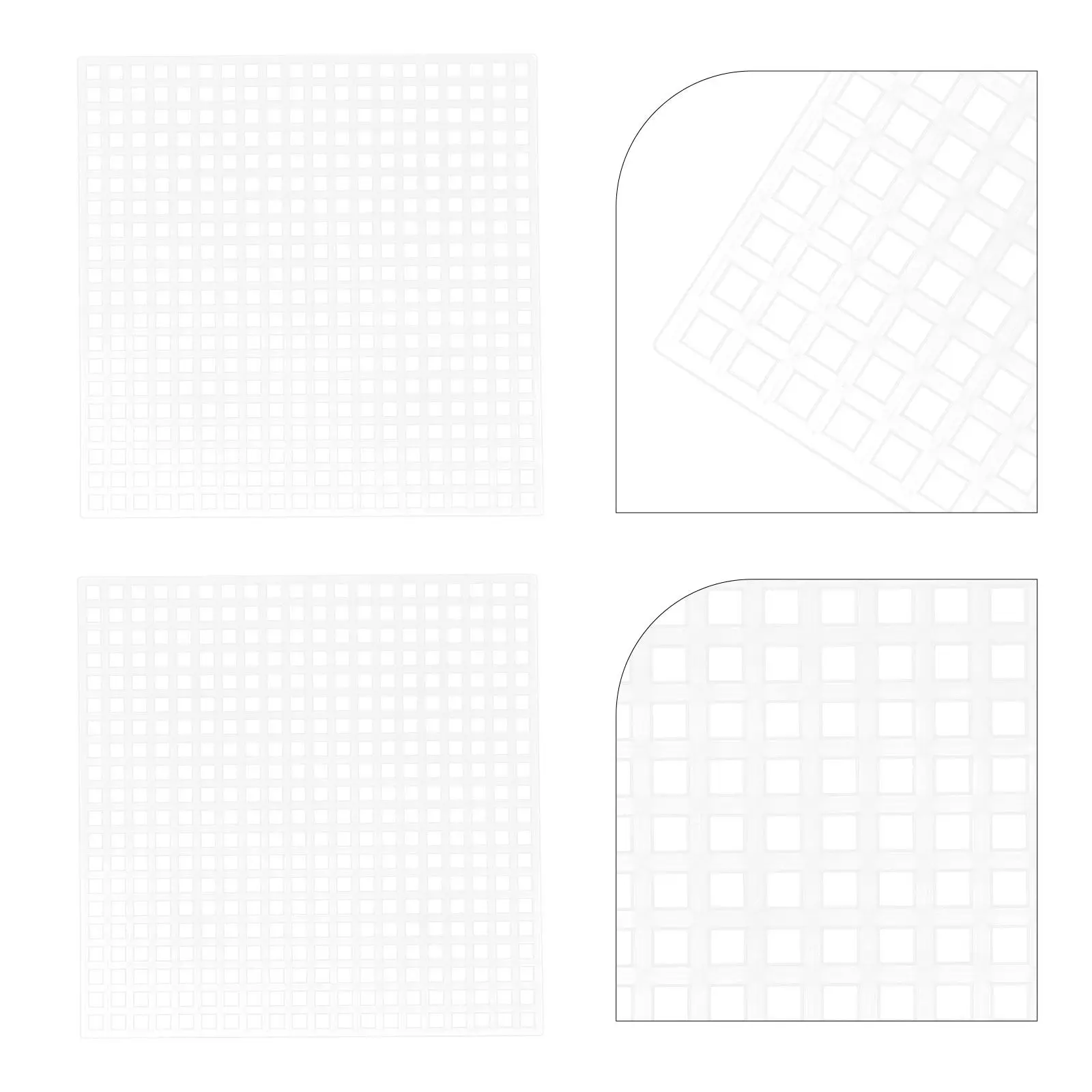 20Pcs Plastic Eye Mesh White Sheets 8x8cm for Mask Eye Crafting Cosplay Props DIY Material White Plastic Wire Mesh