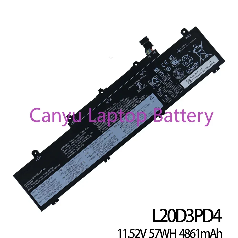 New L20M3PD4   For Lenovo ThinkPad E14 E15 Gen2 Gen3  L20C3PD4 L20D3PD4 L19C3PD5  L19D3PD5  L19M3PD5 Laptop battery