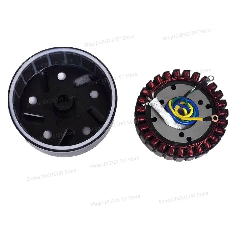 For Electric Vehicle Range Extender  Generator, Stator Rotor High Temperature Pure Copper 27 Pole Coil Electric