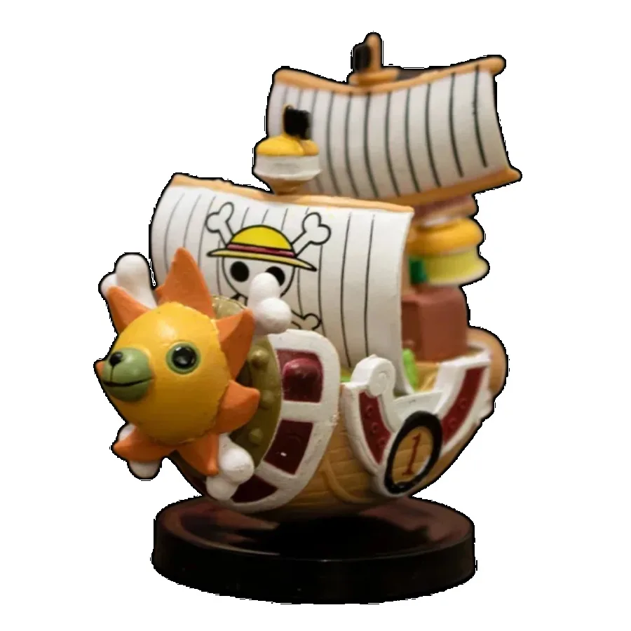 أنيمي قطعة واحدة السفينة الشكل لوفي لعبة مجسمة سوبر لطيف قارب صغير THOUSANDSUNNY الذهاب مرح تجميعها نموذج عمل الشكل الهدايا