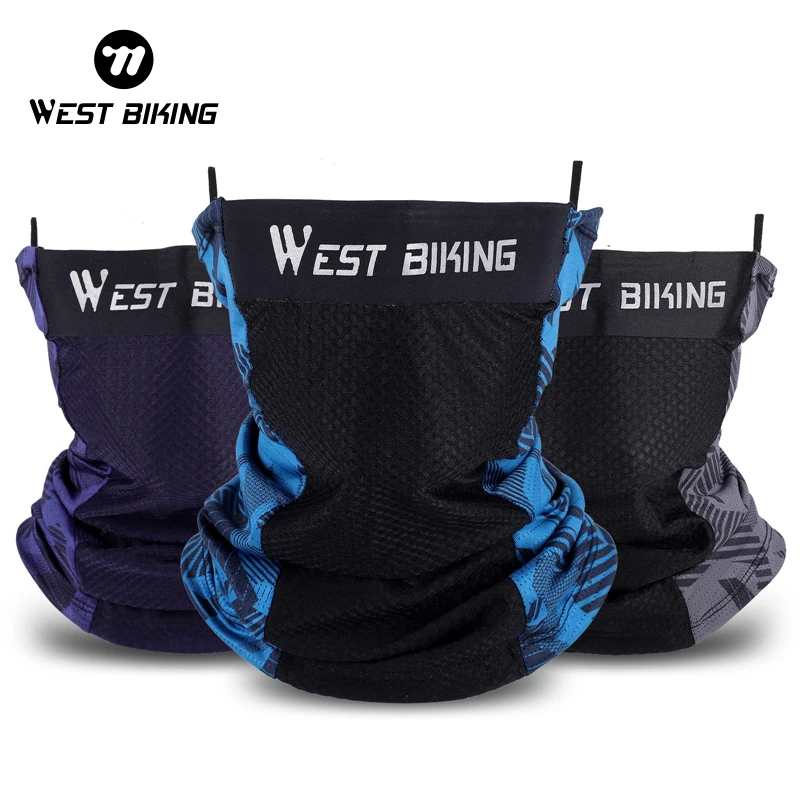 WEST BIKING Outdoor Sport Bandana Tube Scarf Fishing Cycling Tactical Hiking Face Cover Neck Gaiter Bike Half Mask Headband Men