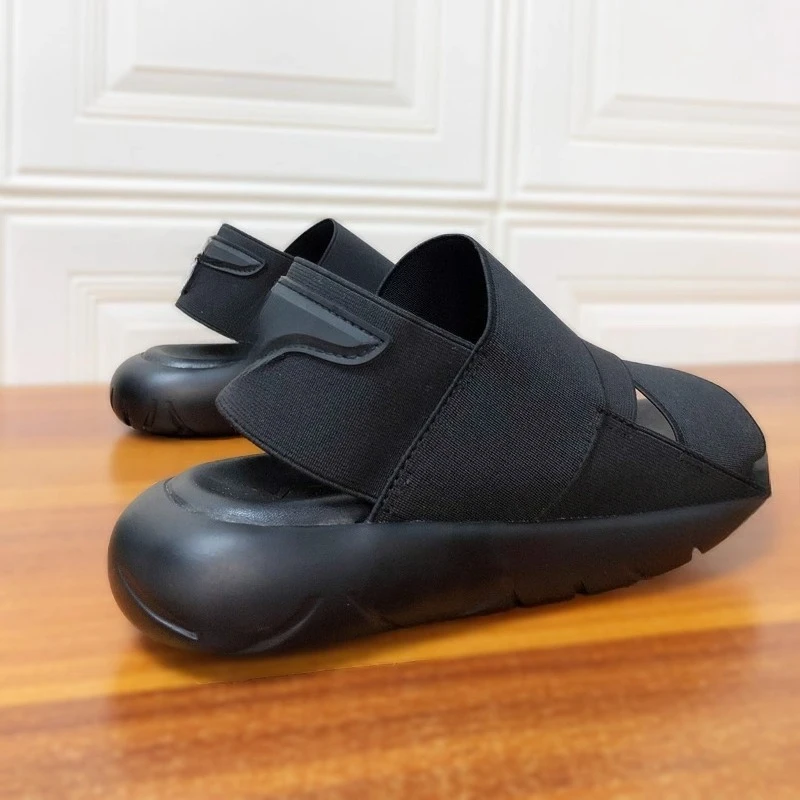 

Мужские сандалии из эластичной ткани Darth Vader, трендовые повседневные модные сандалии, дышащая римская пляжная обувь с открытым носком