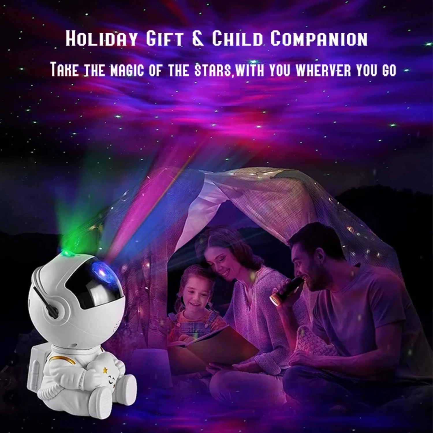 Star Projector LED Night Light Starry Sky Astronaut porjectors Lamp  Decoration Bedroom  Decorative Children Gifts