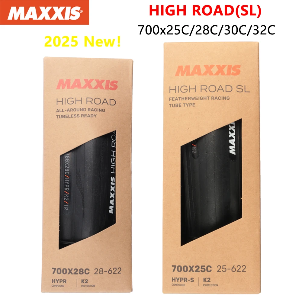 MAXXIS Neue HIGH ROAD SL Rennradreifen Ultraleichter Tubeless Racing Rennradreifen 700x25C/28C/30C/32C Allround Racing – Detail 3