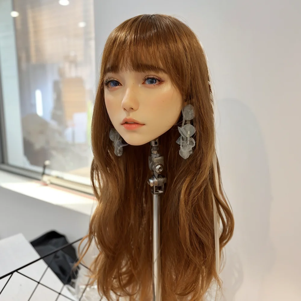 نموذج رأس أنثى مثير للغاية، مادة TPE، يمكن بيعه بشكل منفصل كشعر مستعار، لعبة رجالية للبالغين، مناسبة لكل من الرجال والنساء، Sotf